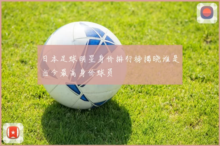日本足球明星身价排行榜揭晓谁是当今最高身价球员